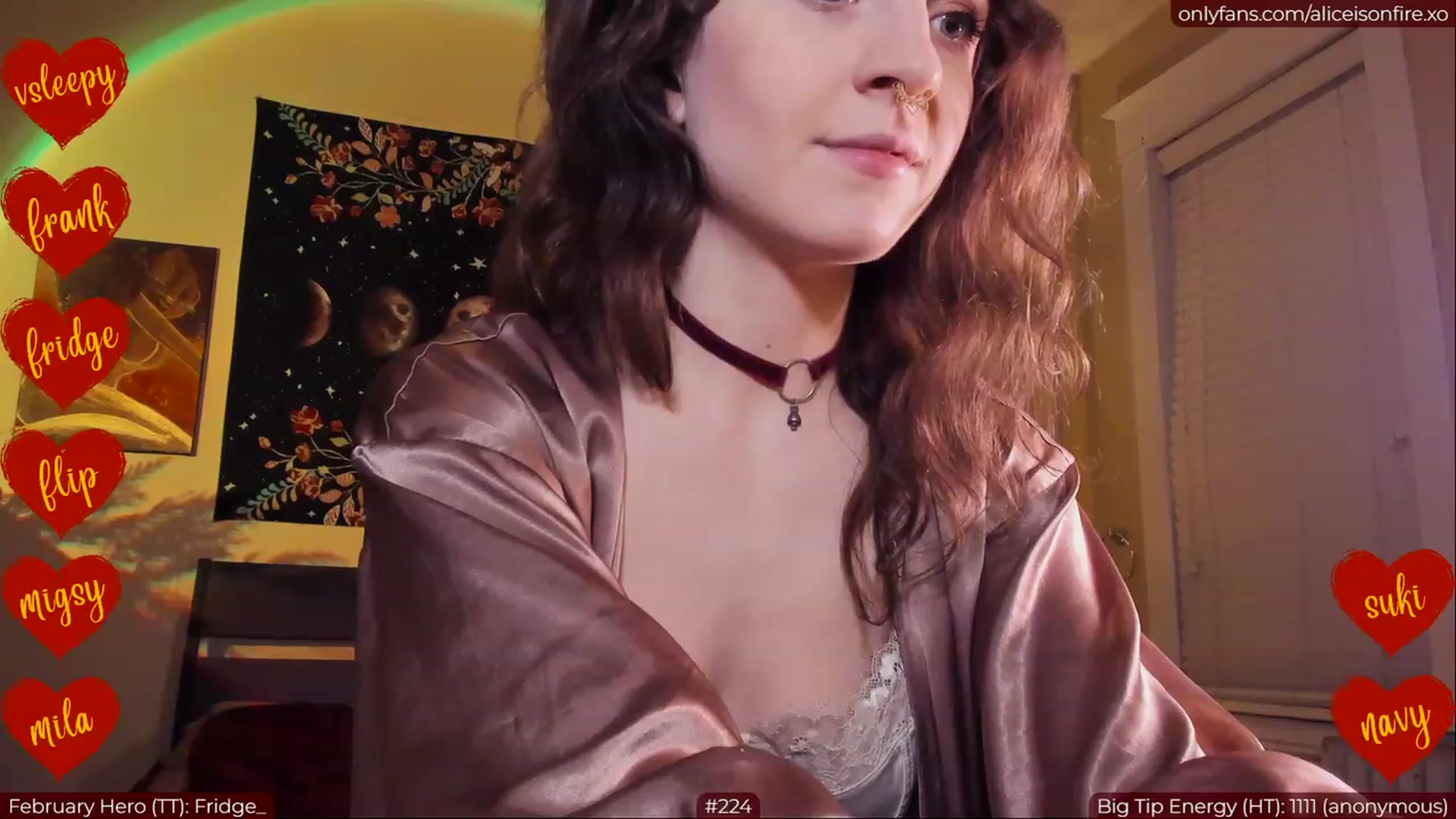 Gallery image thumbnail from aliceisonfire's myfreecams stream on, 02/09/2023, 05:01 image 19 of 20