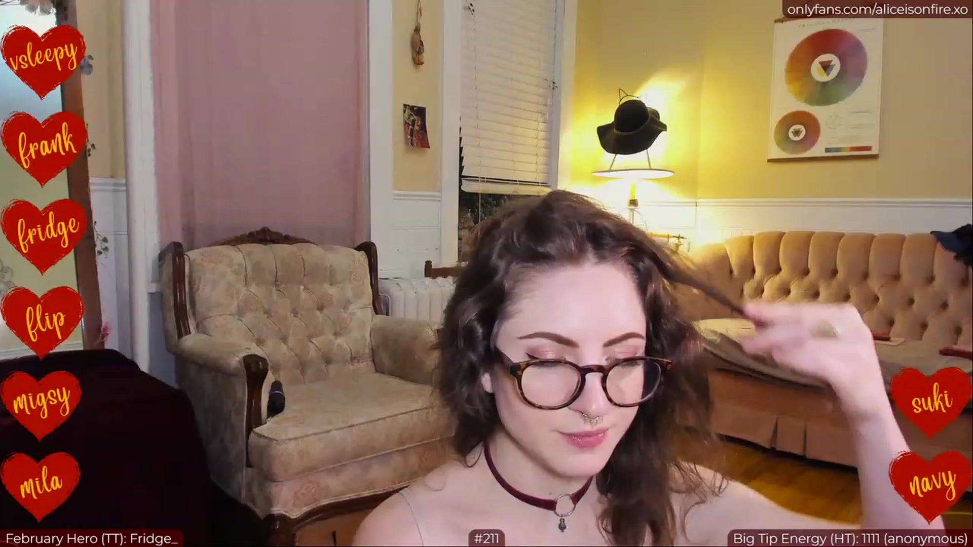 Gallery image thumbnail from aliceisonfire's myfreecams stream on, 02/09/2023, 09:09 image 19 of 20