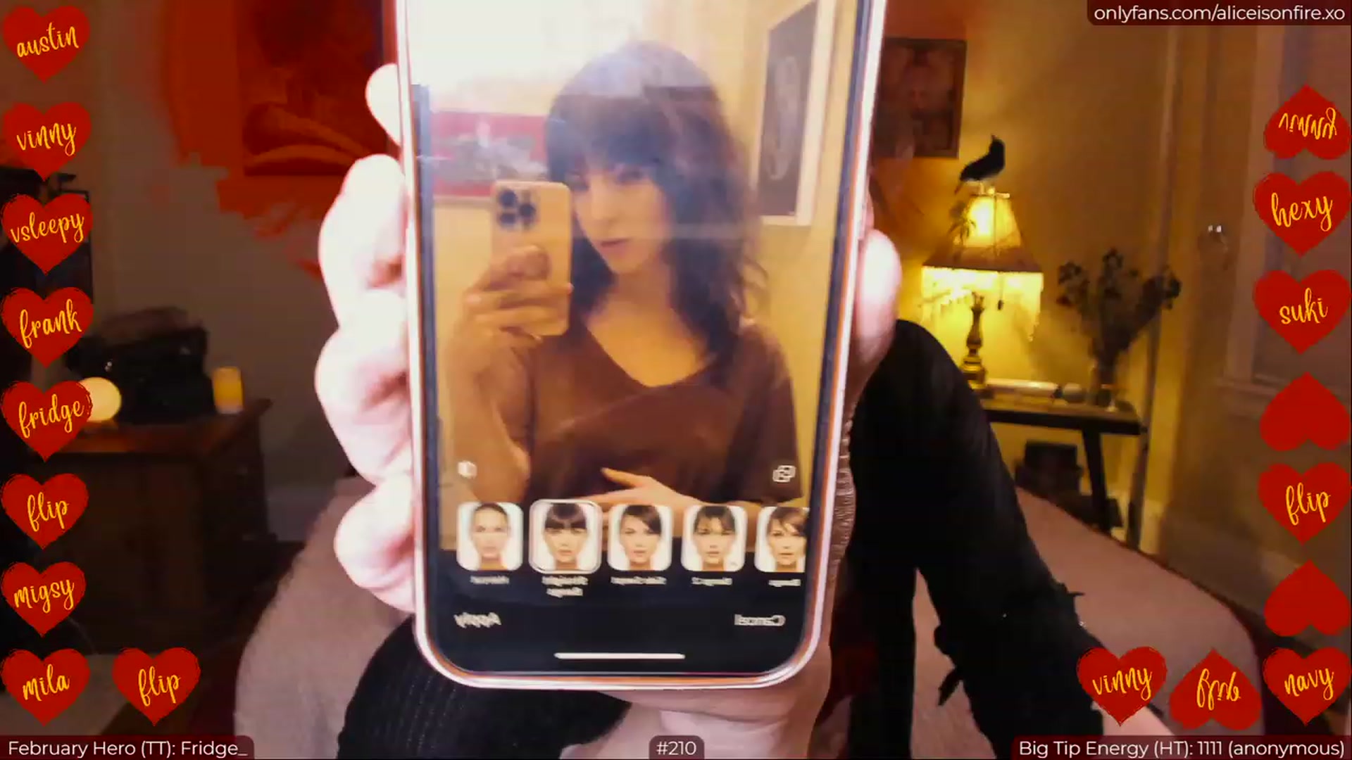 Gallery image thumbnail from aliceisonfire's myfreecams stream on, 02/14/2023, 05:54 image 19 of 20