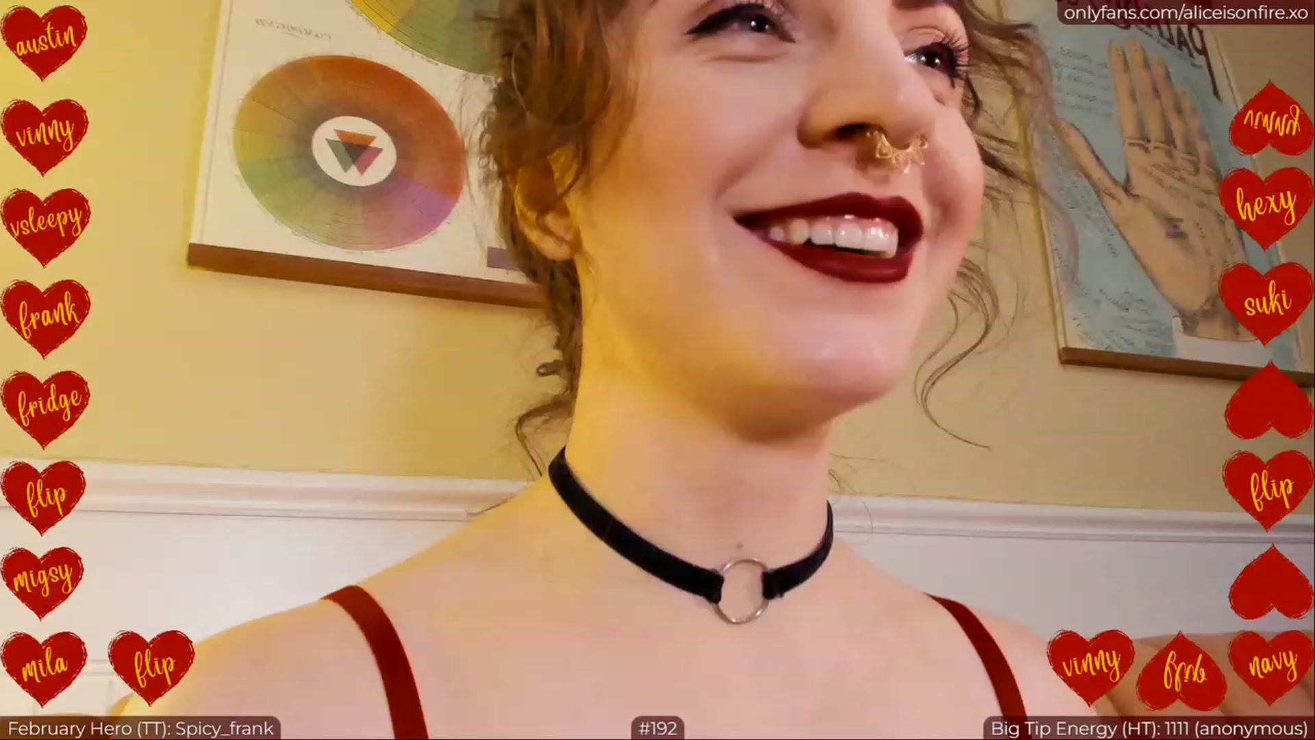 Gallery image thumbnail from aliceisonfire's myfreecams stream on, 02/14/2023, 08:50 image 8 of 20