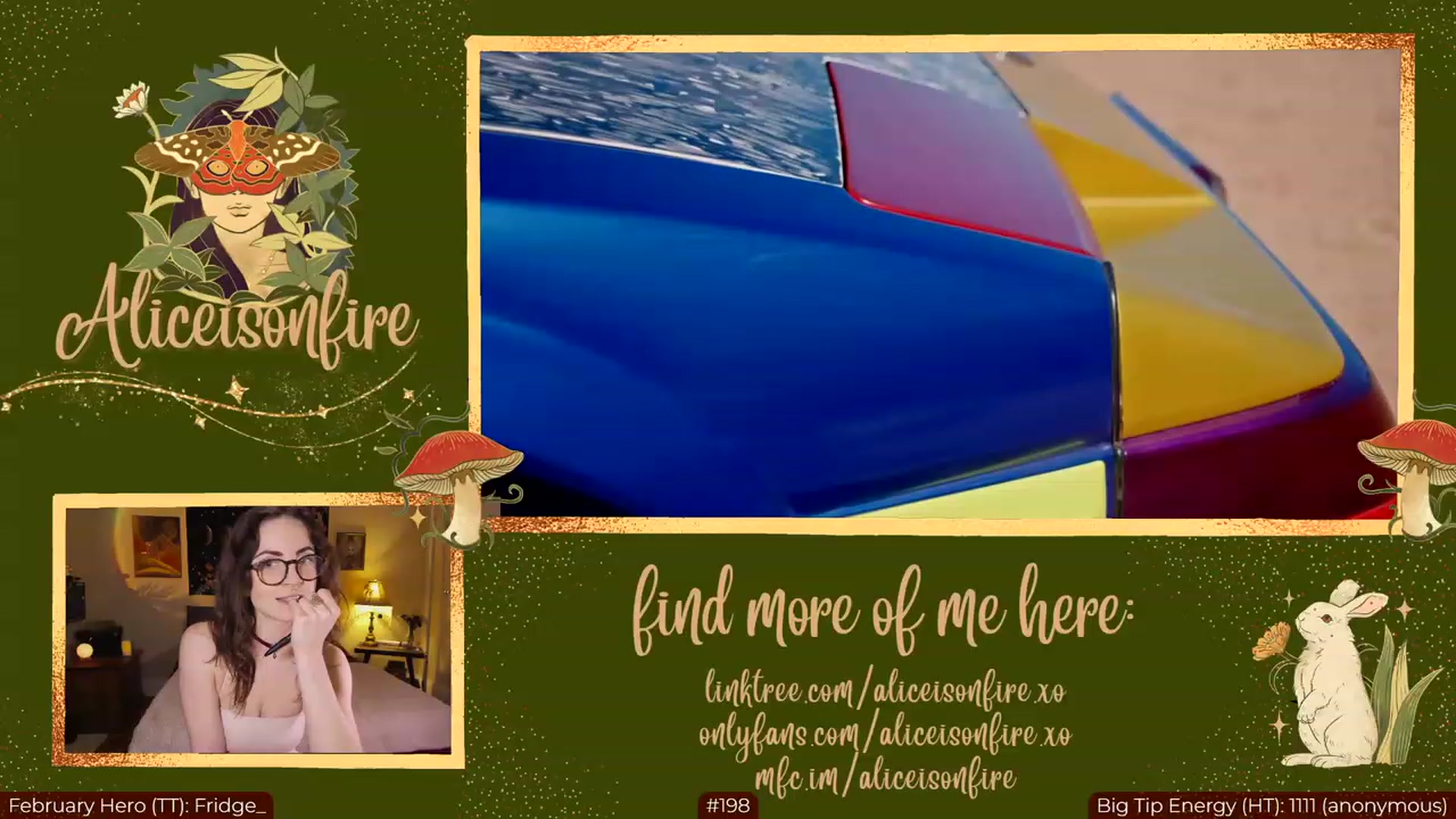 Gallery image thumbnail from aliceisonfire's myfreecams stream on, 02/20/2023, 07:41 image 9 of 20