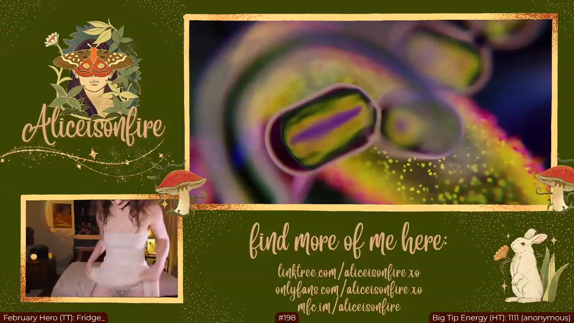 Gallery image thumbnail from aliceisonfire's myfreecams stream on, 02/20/2023, 07:41 image 10 of 20