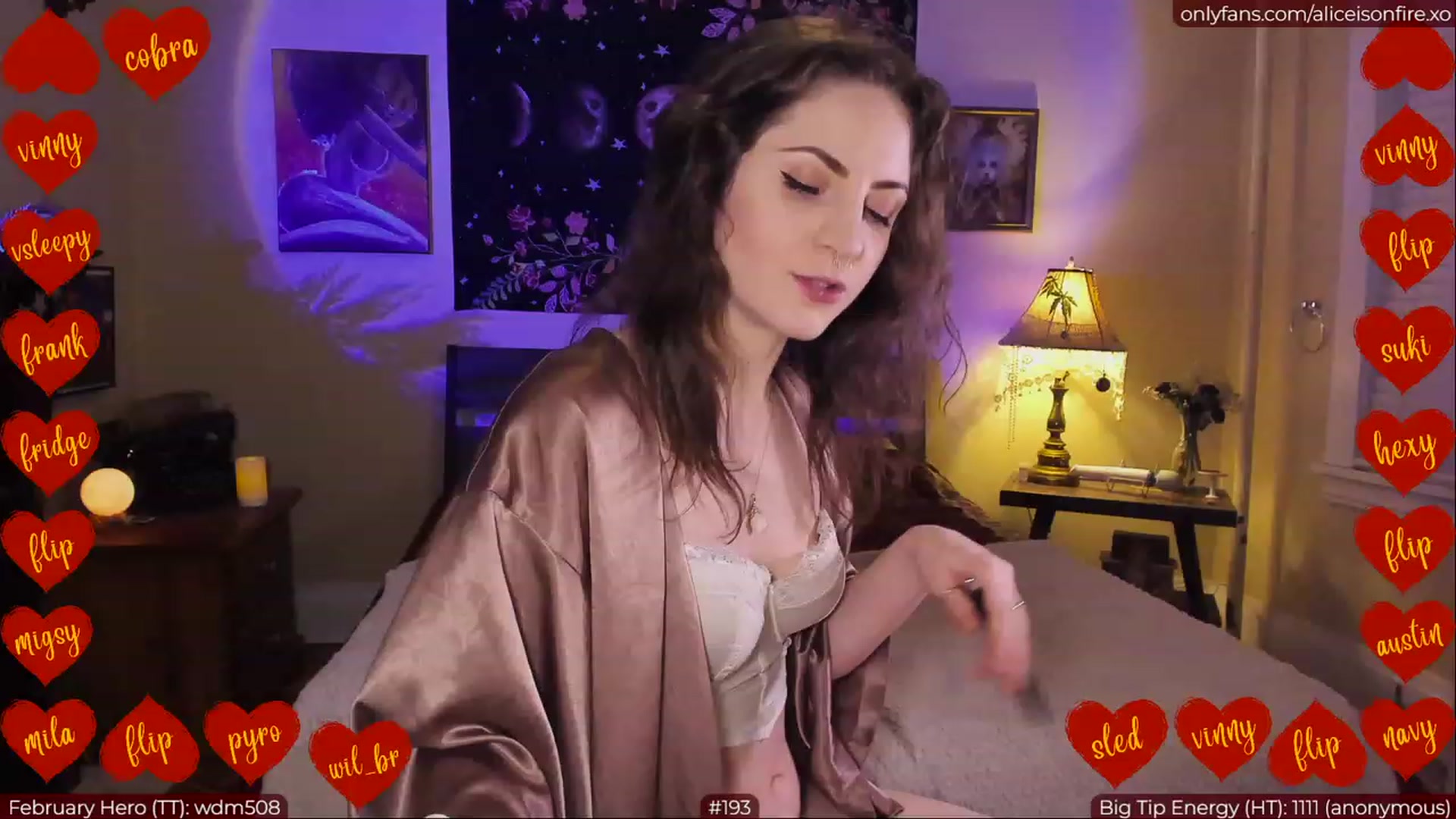 Gallery image thumbnail from aliceisonfire's myfreecams stream on, 02/23/2023, 07:07 image 6 of 20