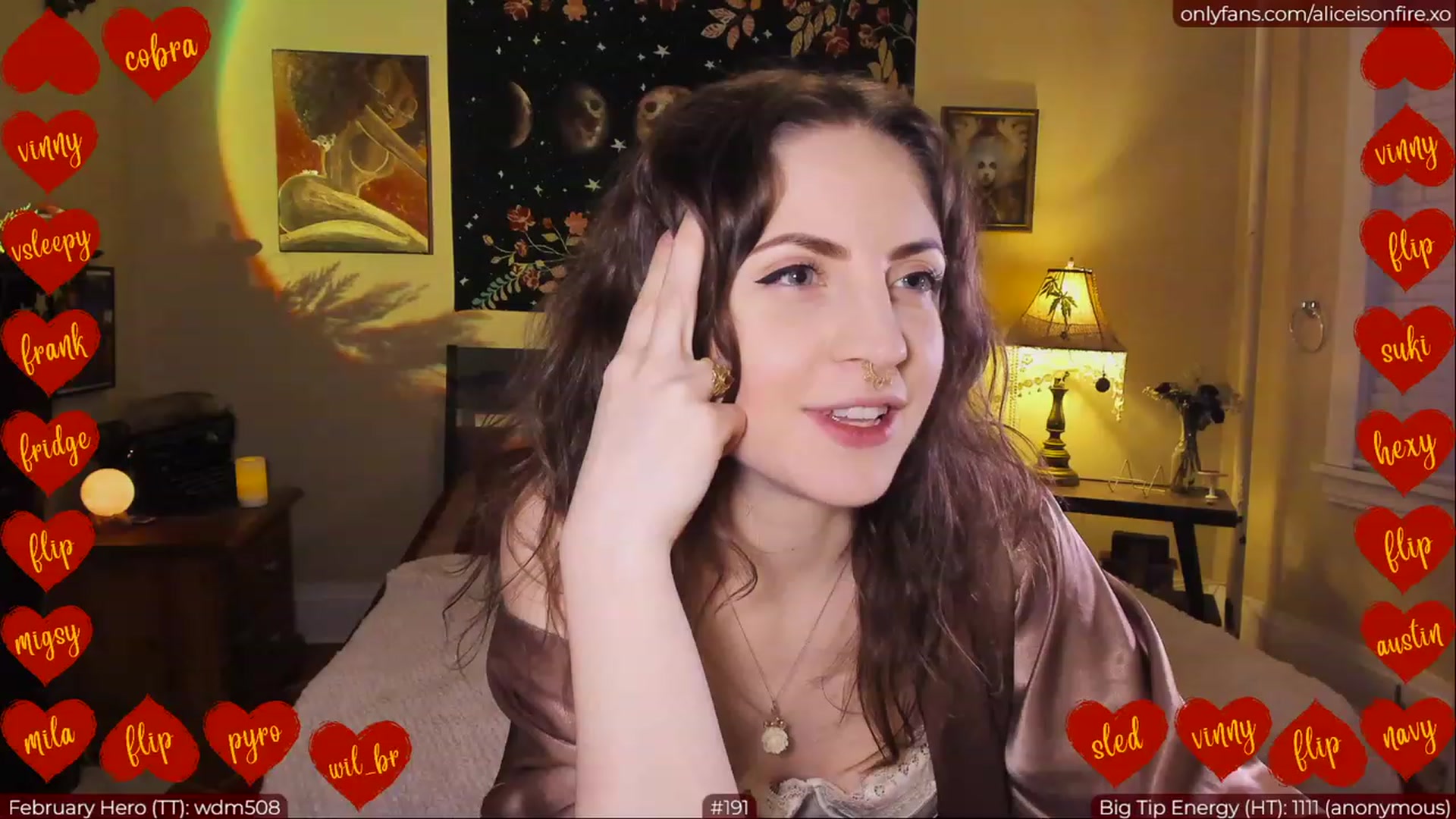 Gallery image thumbnail from aliceisonfire's myfreecams stream on, 02/23/2023, 07:07 image 2 of 20