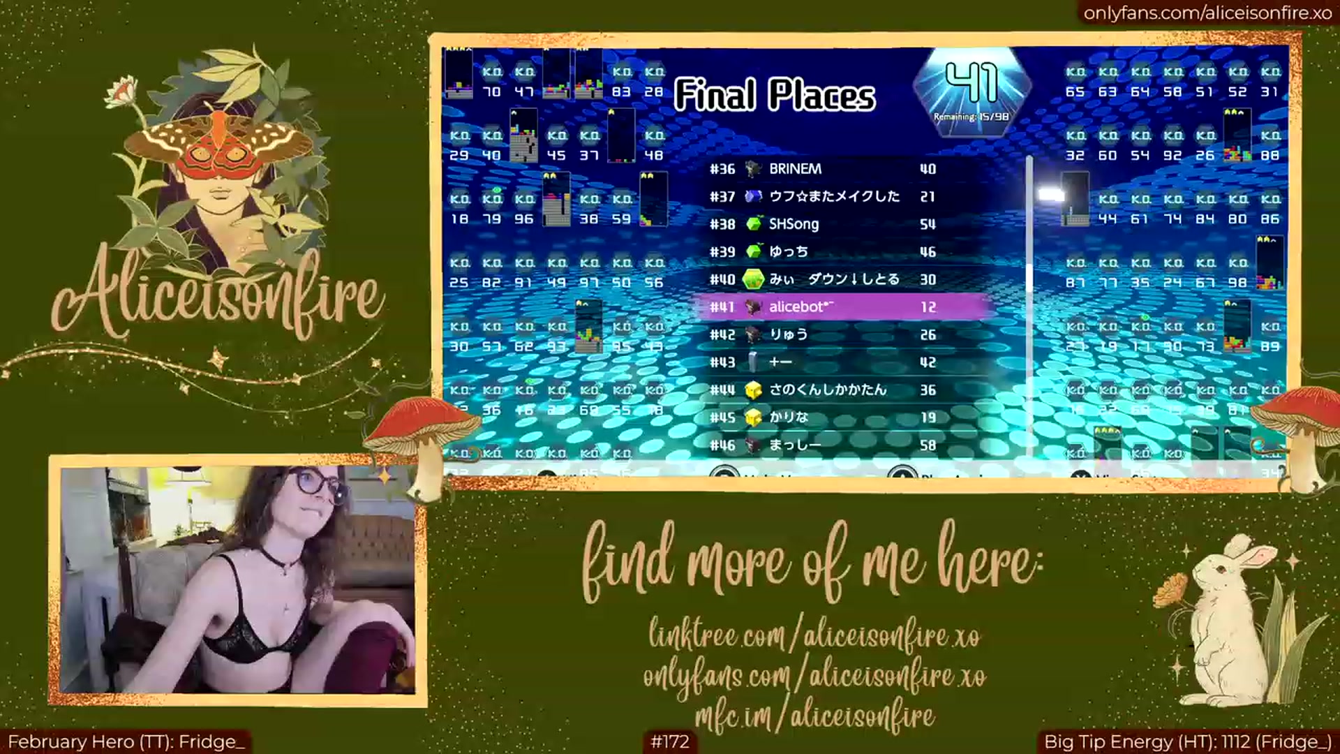 Gallery image thumbnail from aliceisonfire's myfreecams stream on, 02/27/2023, 09:29 image 16 of 20