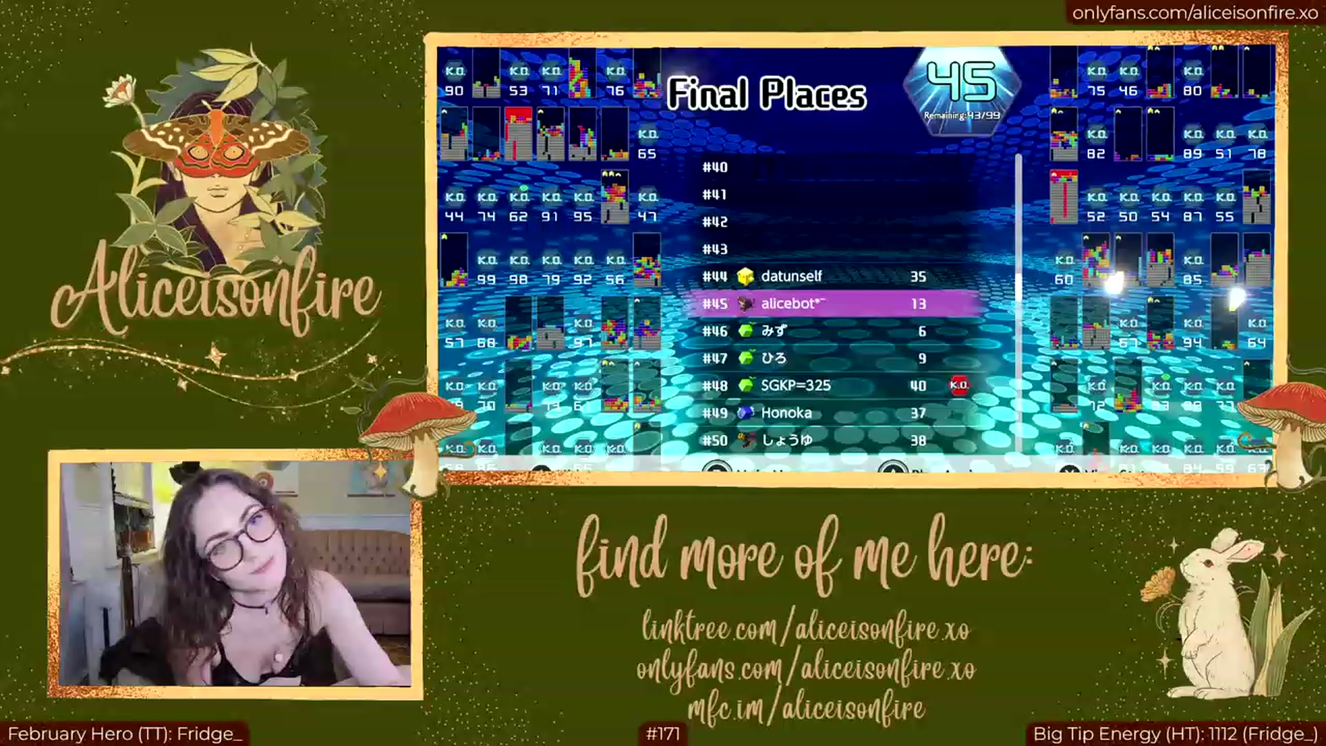 Gallery image thumbnail from aliceisonfire's myfreecams stream on, 02/27/2023, 09:29 image 18 of 20