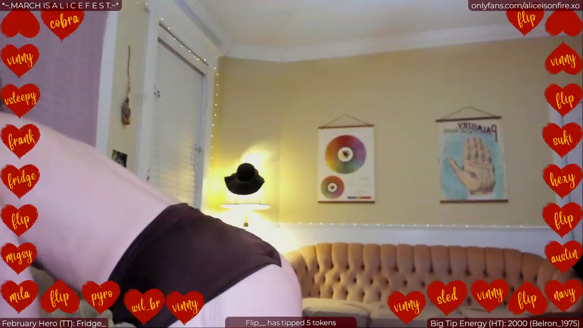 Gallery image thumbnail from aliceisonfire's myfreecams stream on, 03/01/2023, 07:29 image 18 of 20