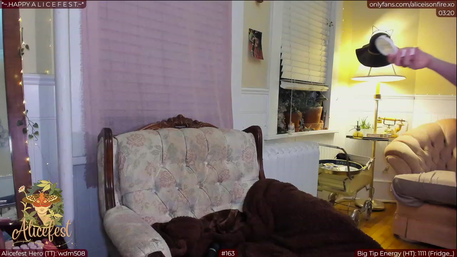 Gallery image thumbnail from aliceisonfire's myfreecams stream on, 03/06/2023, 08:14 image 19 of 20