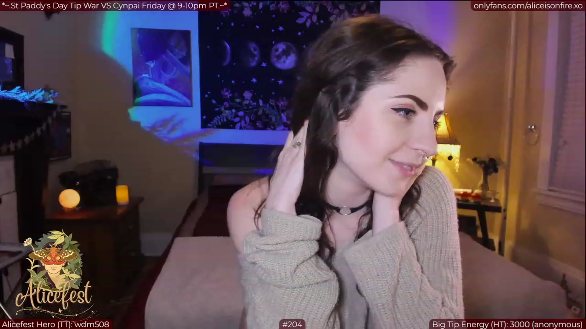 Gallery image thumbnail from aliceisonfire's myfreecams stream on, 03/17/2023, 04:02 image 6 of 20