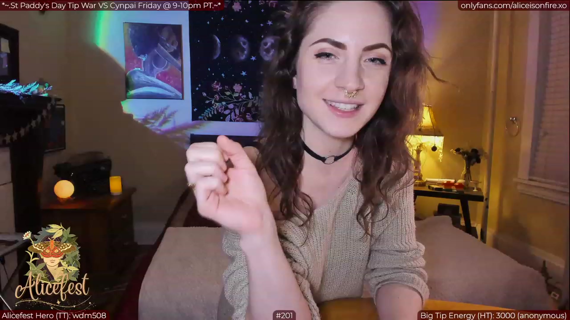 Gallery image thumbnail from aliceisonfire's myfreecams stream on, 03/17/2023, 04:02 image 20 of 20