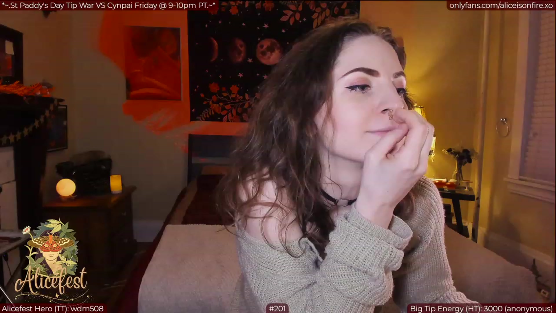 Gallery image thumbnail from aliceisonfire's myfreecams stream on, 03/17/2023, 04:02 image 13 of 20