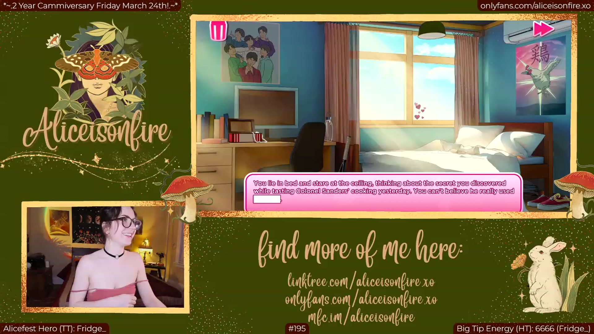 Gallery image thumbnail from aliceisonfire's myfreecams stream on, 03/23/2023, 05:34 image 14 of 20