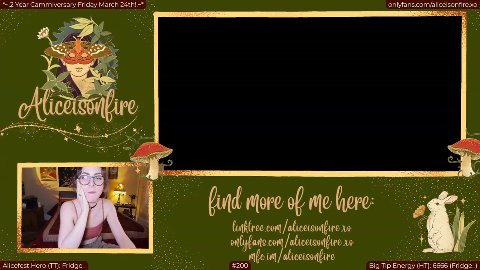 Gallery image thumbnail from aliceisonfire's myfreecams stream on, 03/23/2023, 05:34 image 4 of 20
