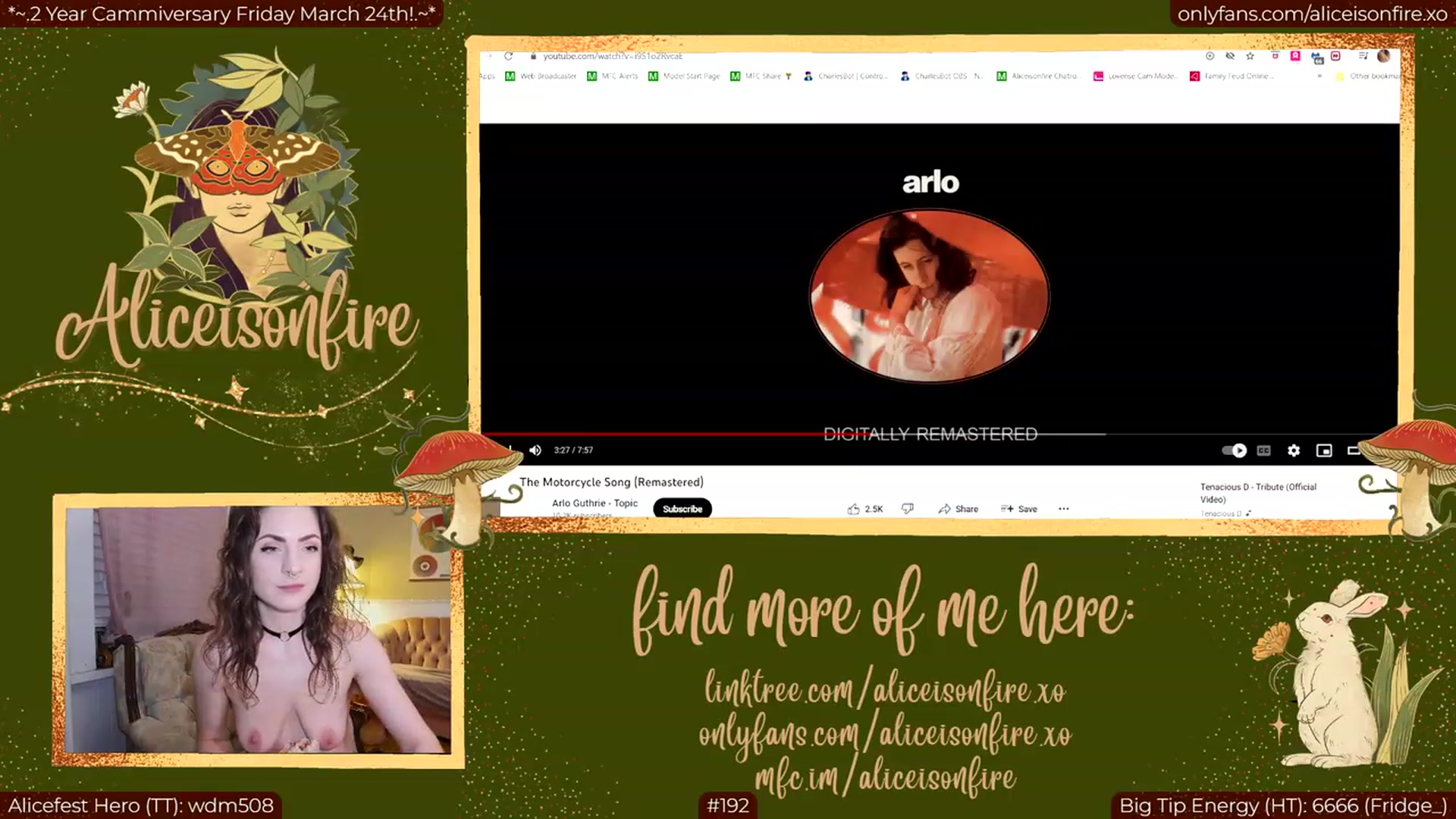 Gallery image thumbnail from aliceisonfire's myfreecams stream on, 03/24/2023, 06:50 image 16 of 20