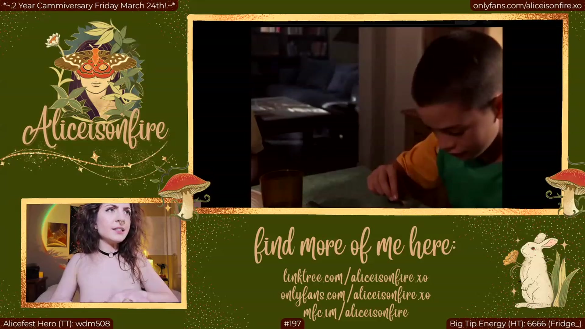 Gallery image thumbnail from aliceisonfire's myfreecams stream on, 03/24/2023, 06:50 image 11 of 20