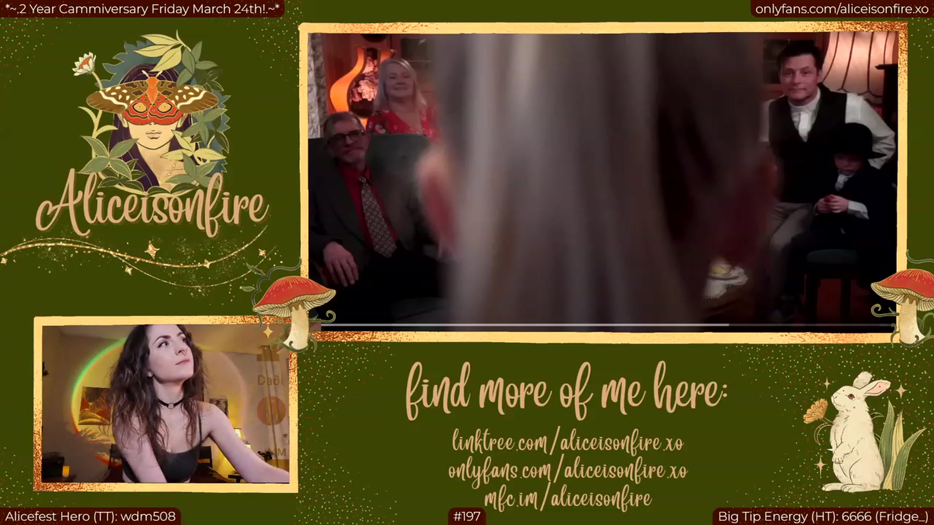 Gallery image thumbnail from aliceisonfire's myfreecams stream on, 03/24/2023, 06:50 image 5 of 20