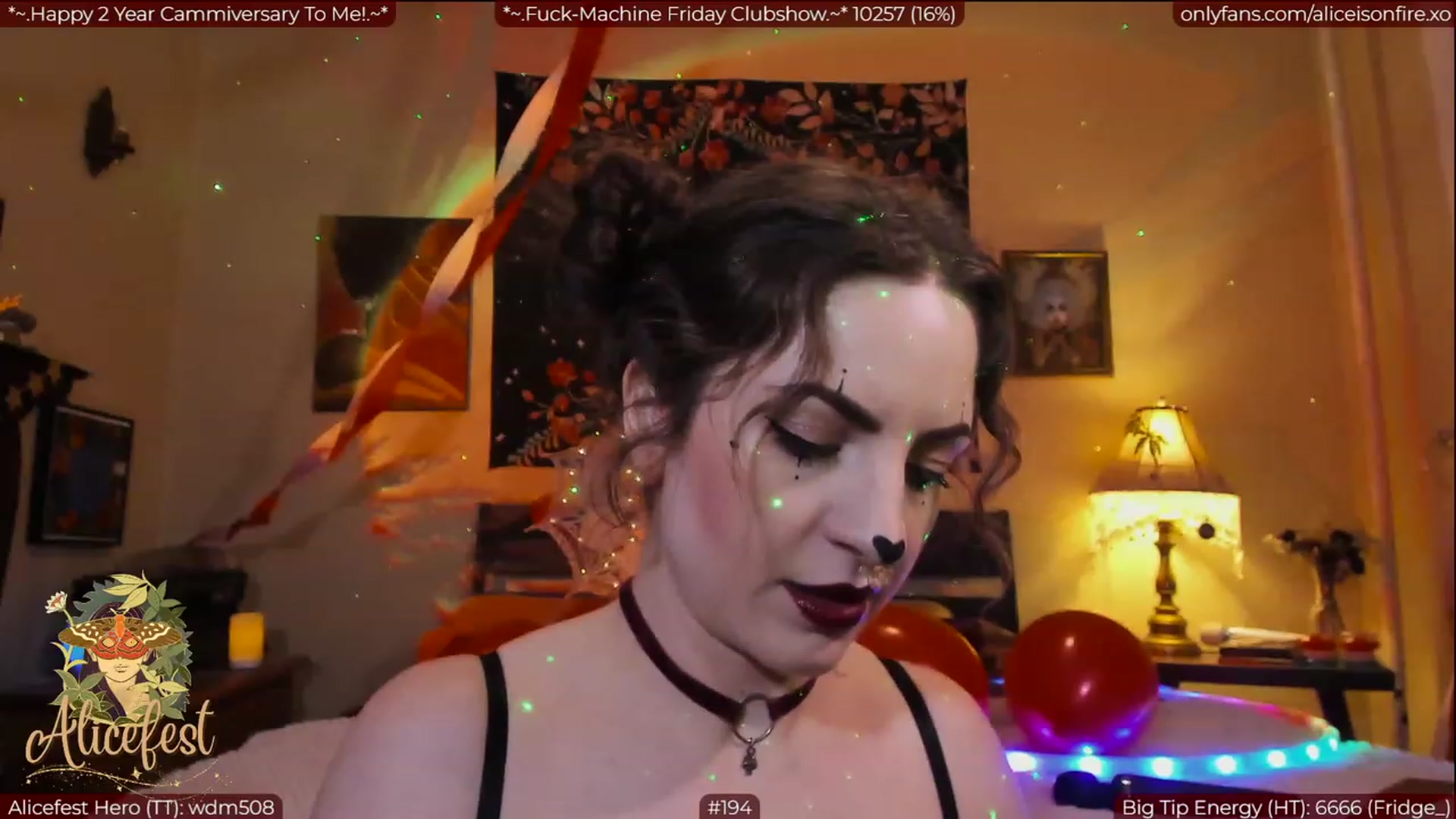 Gallery image thumbnail from aliceisonfire's myfreecams stream on, 03/25/2023, 07:29 image 5 of 20
