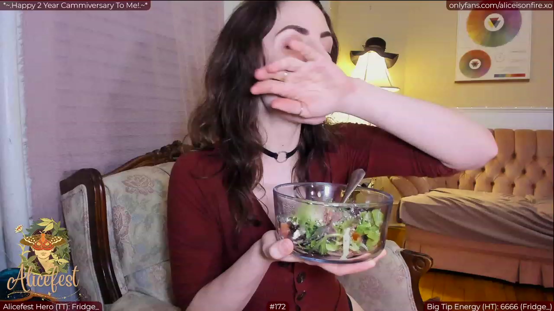 Gallery image thumbnail from aliceisonfire's myfreecams stream on, 03/28/2023, 06:26 image 12 of 20
