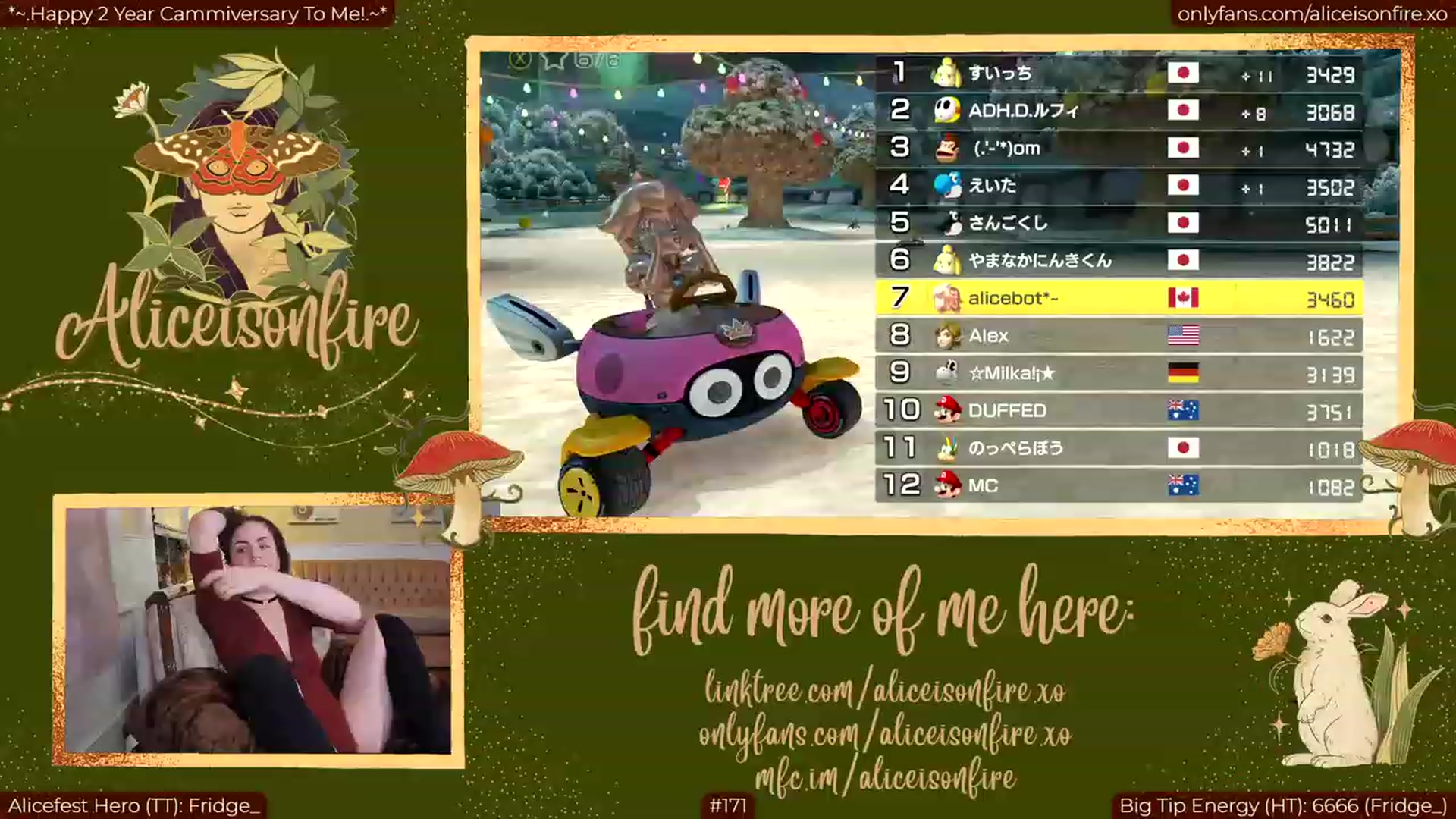 Gallery image thumbnail from aliceisonfire's myfreecams stream on, 03/28/2023, 07:37 image 13 of 20