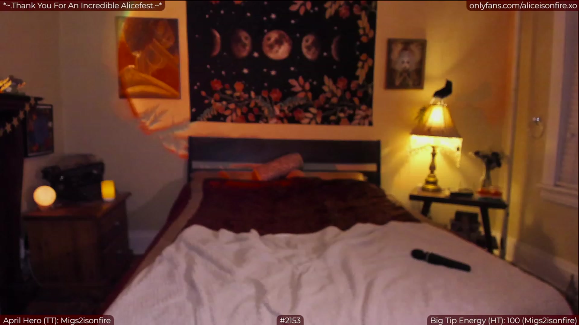 Gallery image thumbnail from aliceisonfire's myfreecams stream on, 04/03/2023, 04:06 image 13 of 20