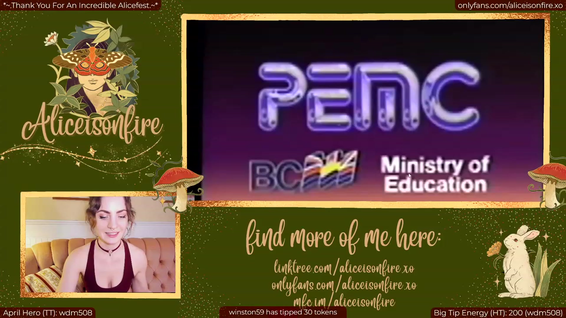 Gallery image thumbnail from aliceisonfire's myfreecams stream on, 04/03/2023, 08:18 image 3 of 20