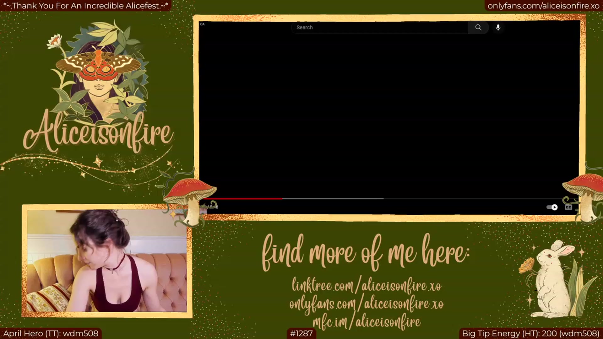 Gallery image thumbnail from aliceisonfire's myfreecams stream on, 04/03/2023, 08:18 image 10 of 20