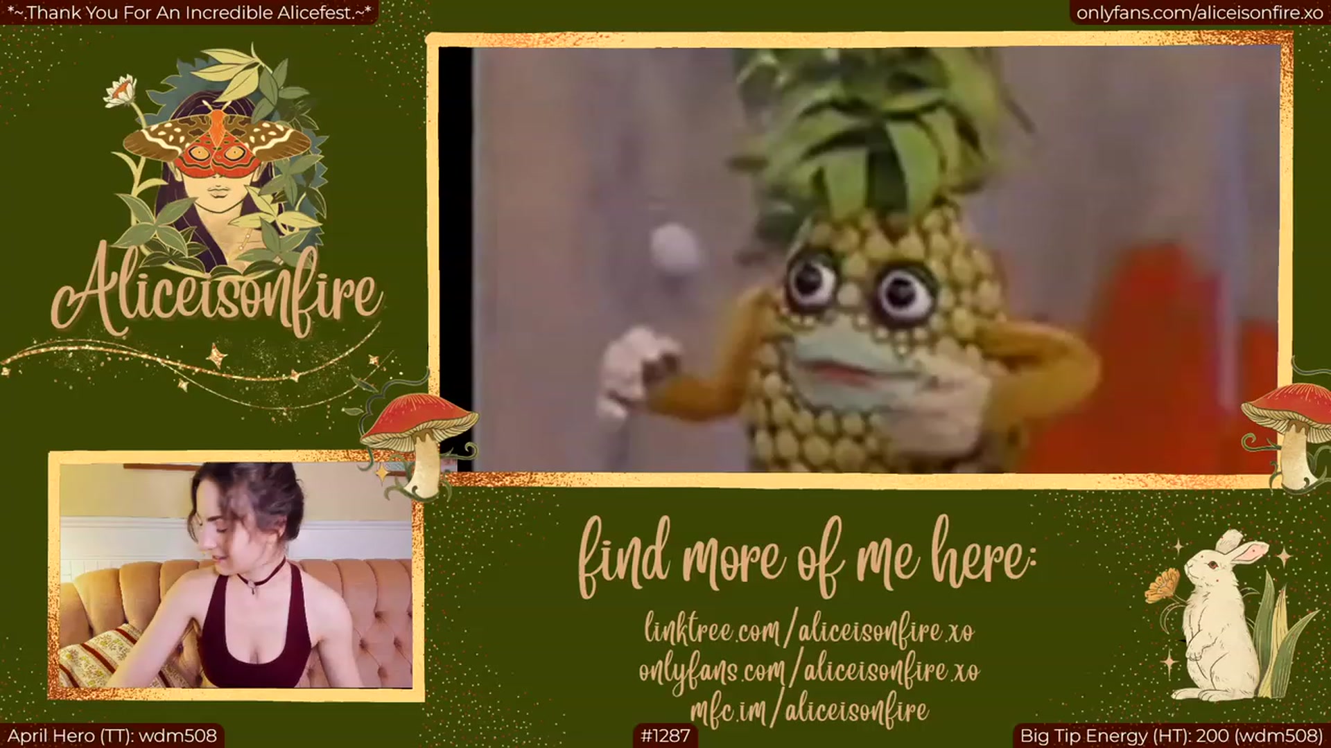 Gallery image thumbnail from aliceisonfire's myfreecams stream on, 04/03/2023, 08:18 image 5 of 20