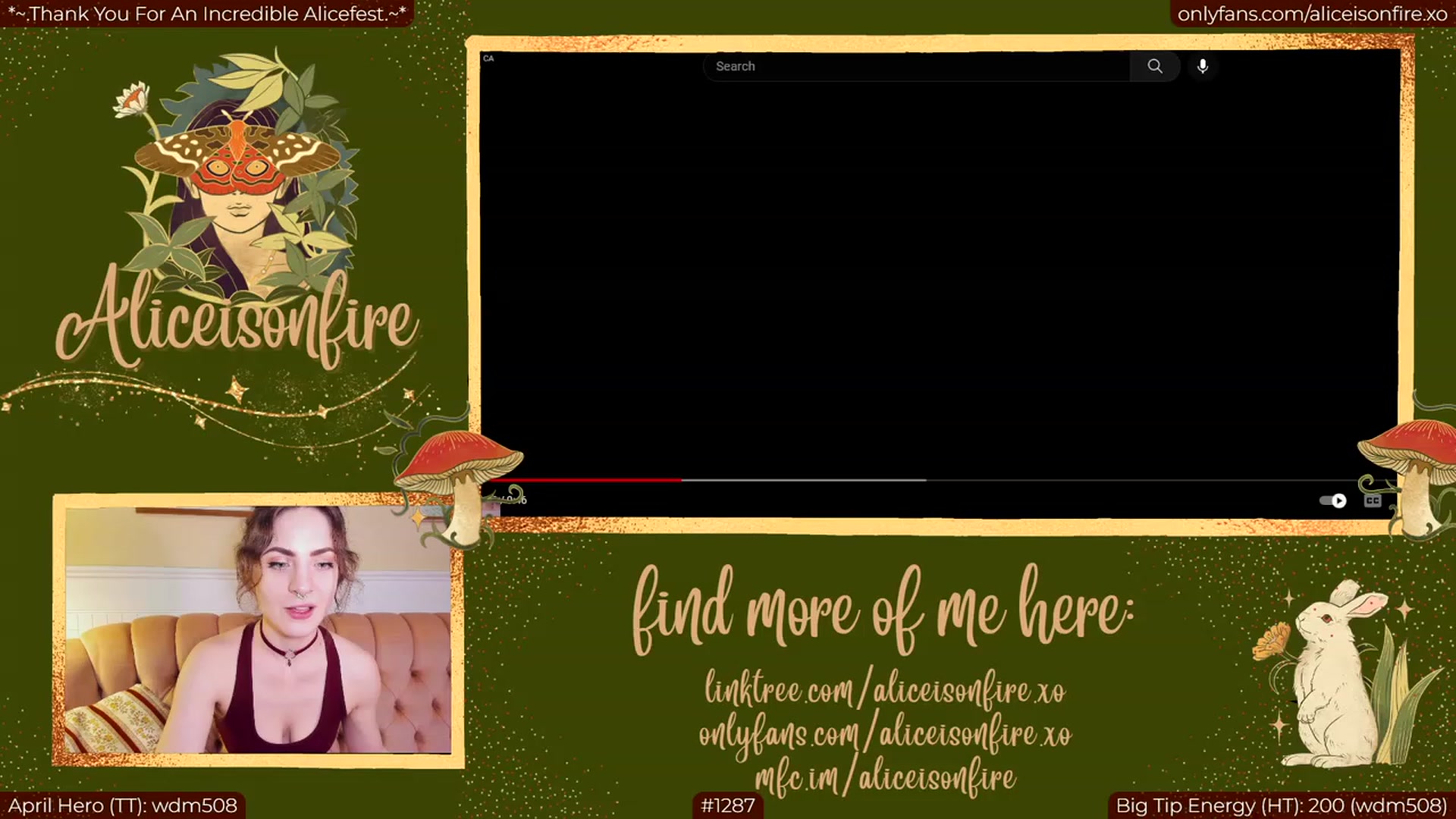 Gallery image thumbnail from aliceisonfire's myfreecams stream on, 04/03/2023, 08:18 image 9 of 20