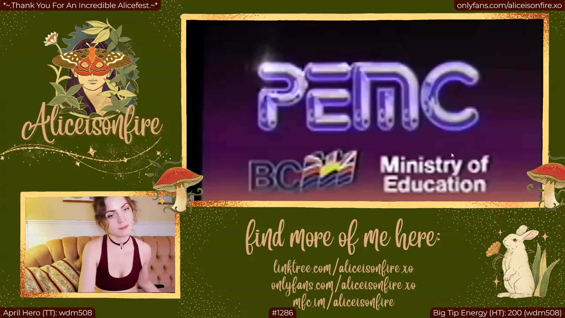Gallery image thumbnail from aliceisonfire's myfreecams stream on, 04/03/2023, 08:18 image 2 of 20