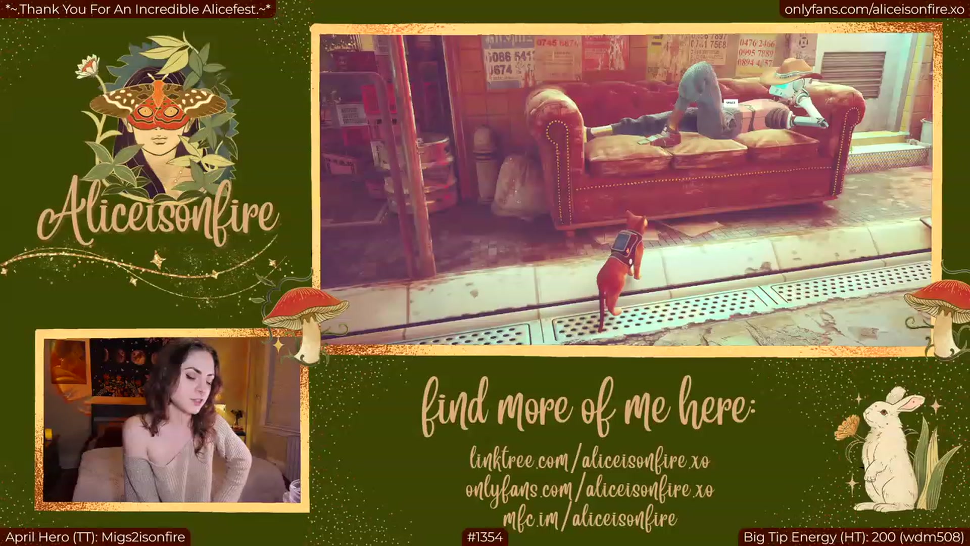 Gallery image thumbnail from aliceisonfire's myfreecams stream on, 04/04/2023, 05:23 image 16 of 20