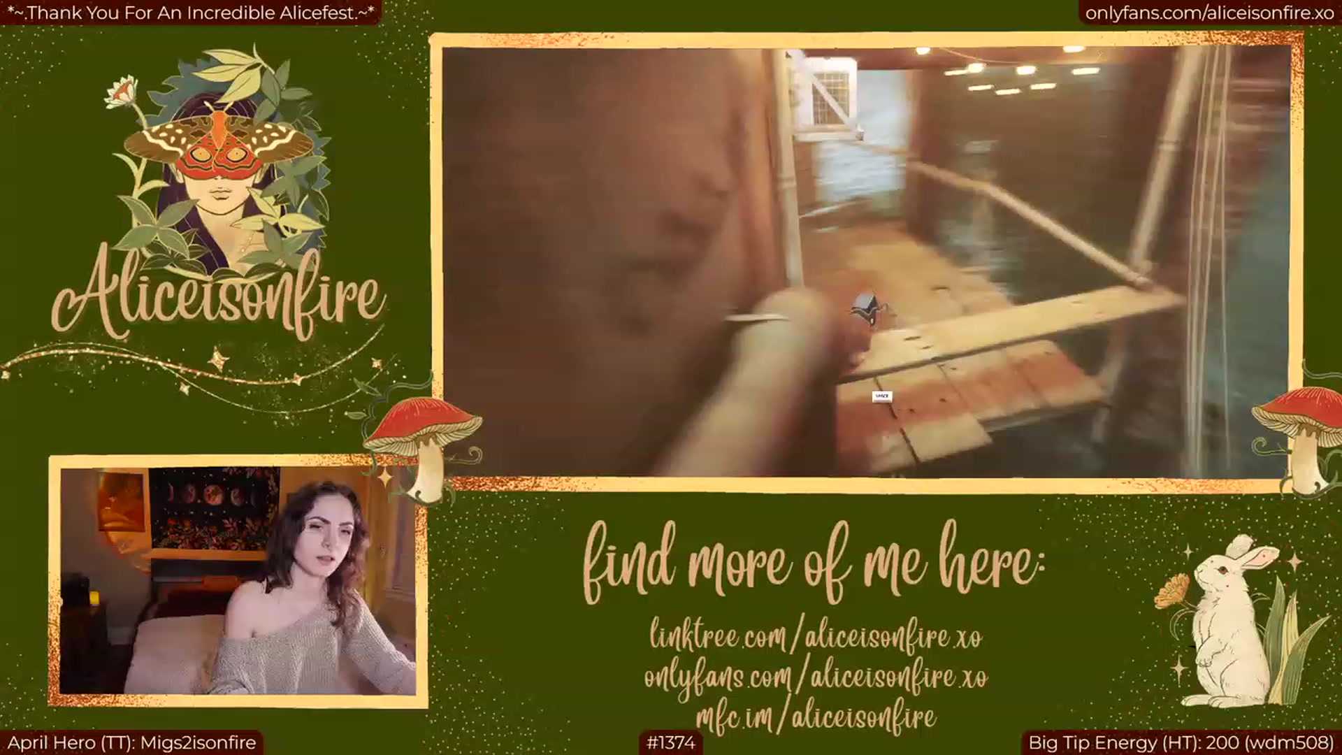 Gallery image thumbnail from aliceisonfire's myfreecams stream on, 04/04/2023, 05:23 image 6 of 20