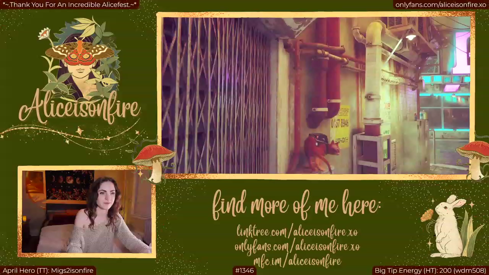Gallery image thumbnail from aliceisonfire's myfreecams stream on, 04/04/2023, 05:23 image 13 of 20
