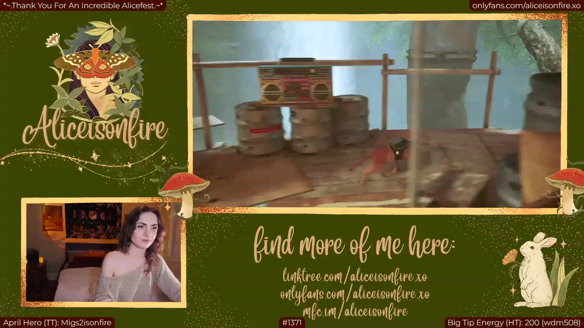 Gallery image thumbnail from aliceisonfire's myfreecams stream on, 04/04/2023, 05:23 image 5 of 20