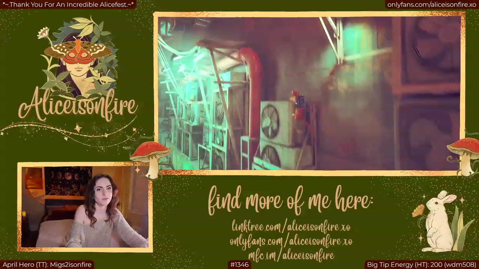 Gallery image thumbnail from aliceisonfire's myfreecams stream on, 04/04/2023, 05:23 image 14 of 20