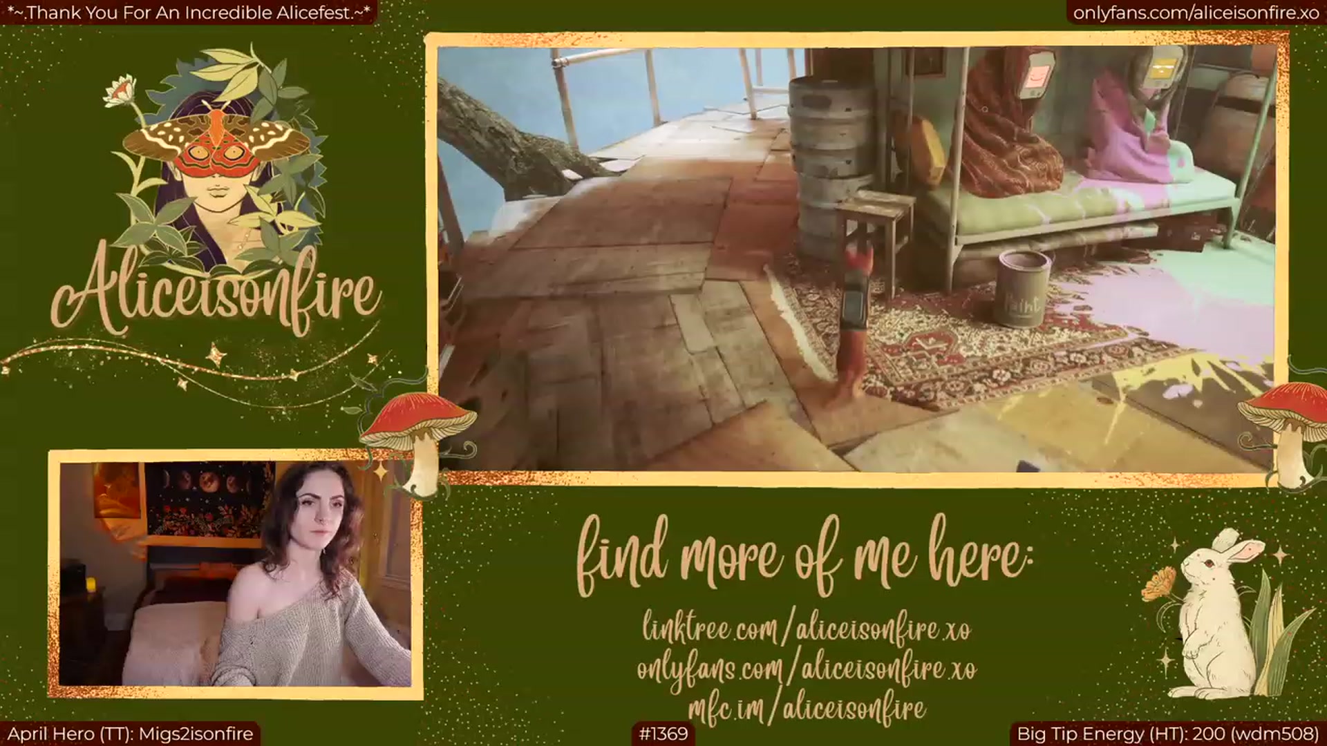 Gallery image thumbnail from aliceisonfire's myfreecams stream on, 04/04/2023, 05:23 image 3 of 20