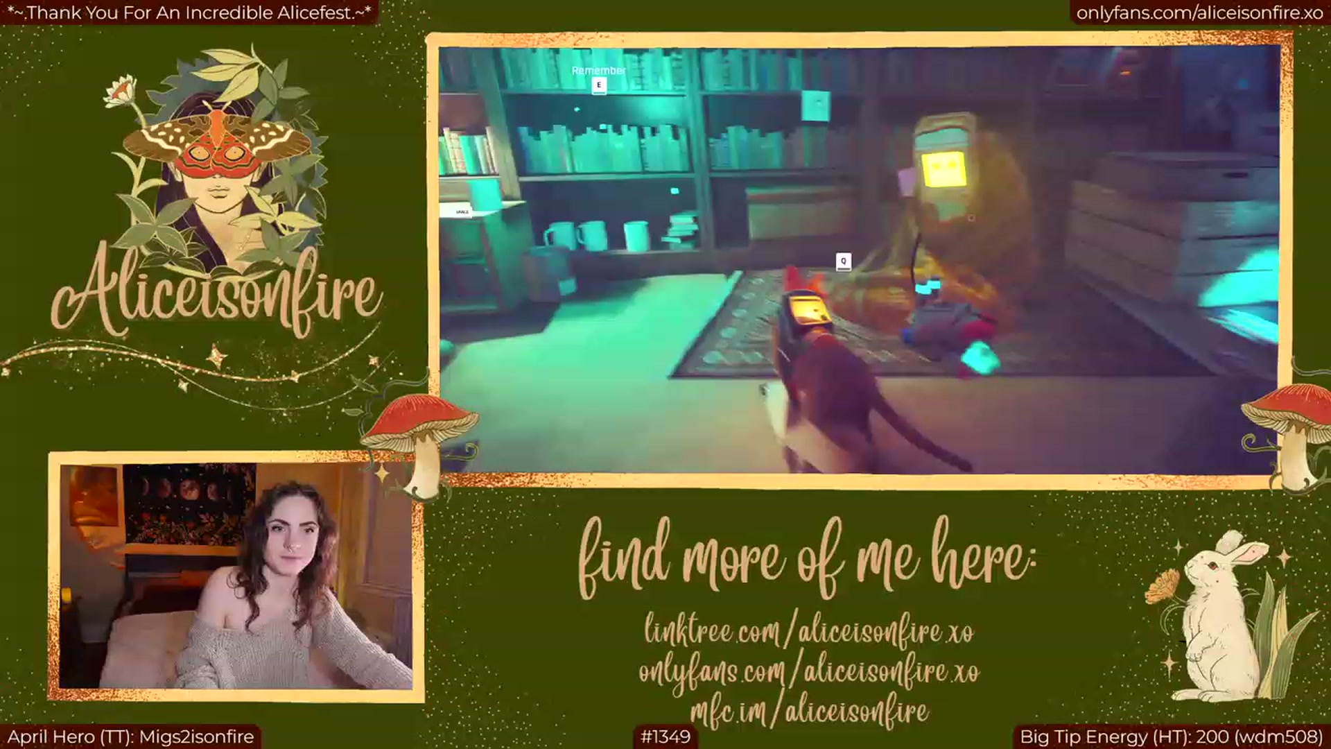 Gallery image thumbnail from aliceisonfire's myfreecams stream on, 04/04/2023, 05:23 image 9 of 20