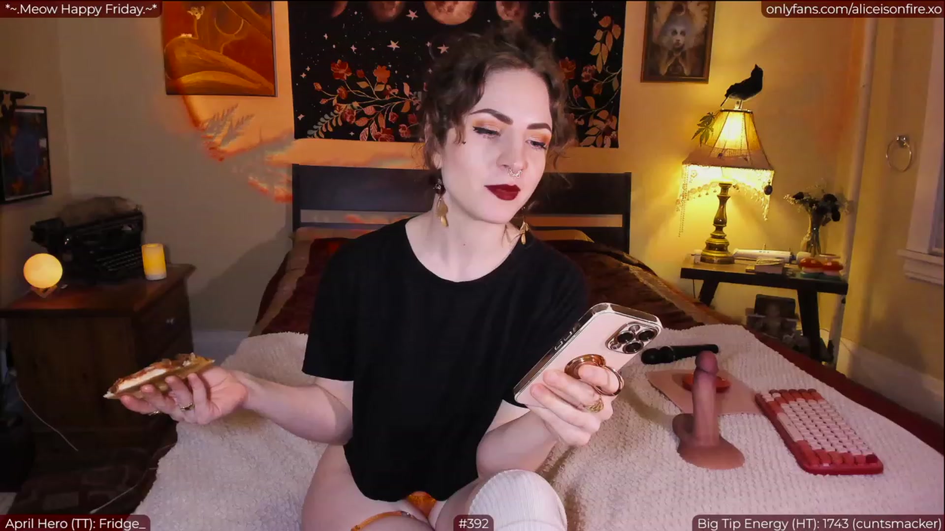 Gallery image thumbnail from aliceisonfire's myfreecams stream on, 04/15/2023, 07:50 image 7 of 20