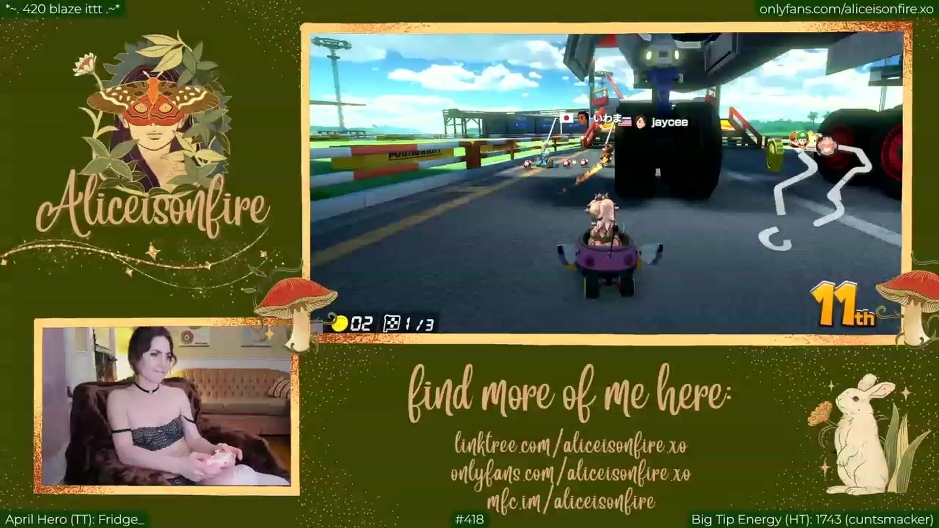 Gallery image thumbnail from aliceisonfire's myfreecams stream on, 04/21/2023, 07:03 image 9 of 20