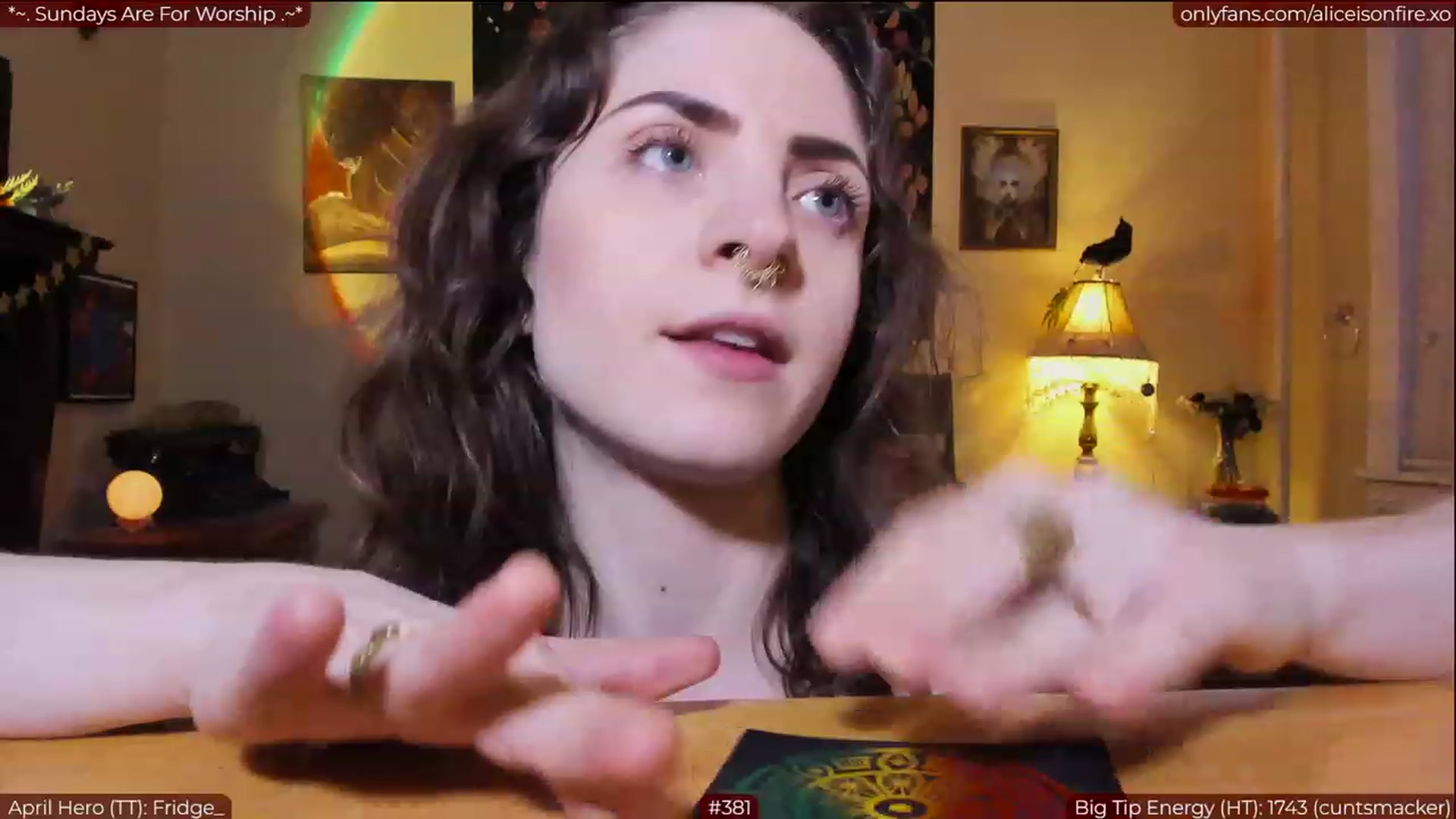 Gallery image thumbnail from aliceisonfire's myfreecams stream on, 04/24/2023, 04:41 image 14 of 20
