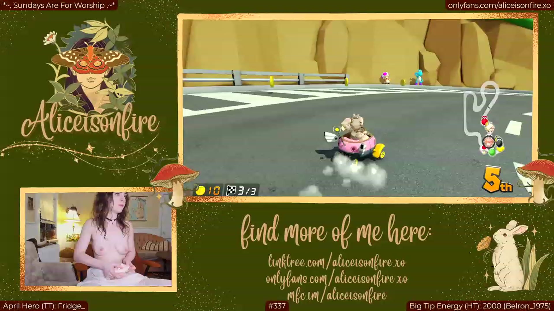 Gallery image thumbnail from aliceisonfire's myfreecams stream on, 05/01/2023, 07:55 image 4 of 20
