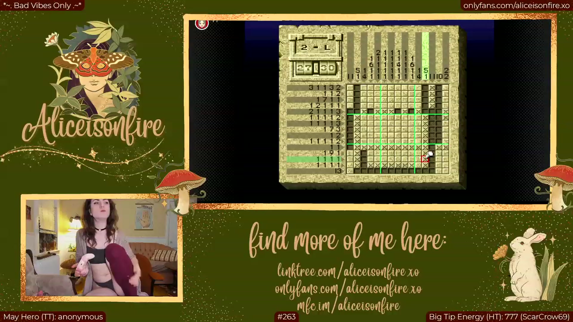 Gallery image thumbnail from aliceisonfire's myfreecams stream on, 05/09/2023, 06:34 image 20 of 20