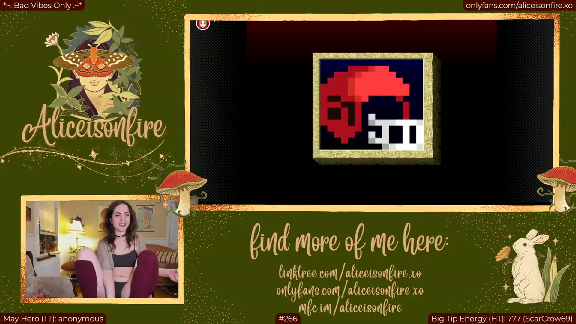 Gallery image thumbnail from aliceisonfire's myfreecams stream on, 05/09/2023, 06:34 image 19 of 20