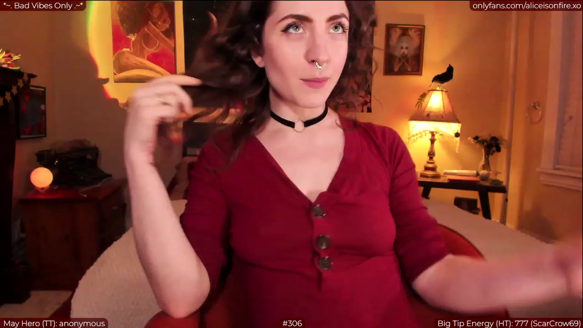 Gallery image thumbnail from aliceisonfire's myfreecams stream on, 05/11/2023, 03:39 image 10 of 20