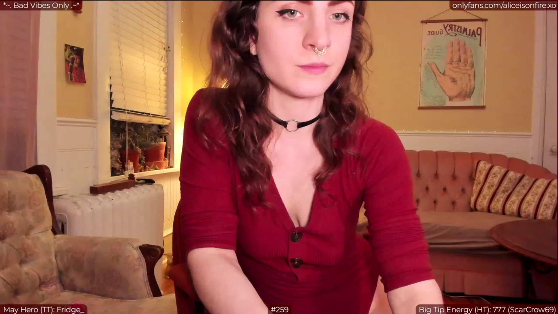 Gallery image thumbnail from aliceisonfire's myfreecams stream on, 05/11/2023, 06:34 image 11 of 20
