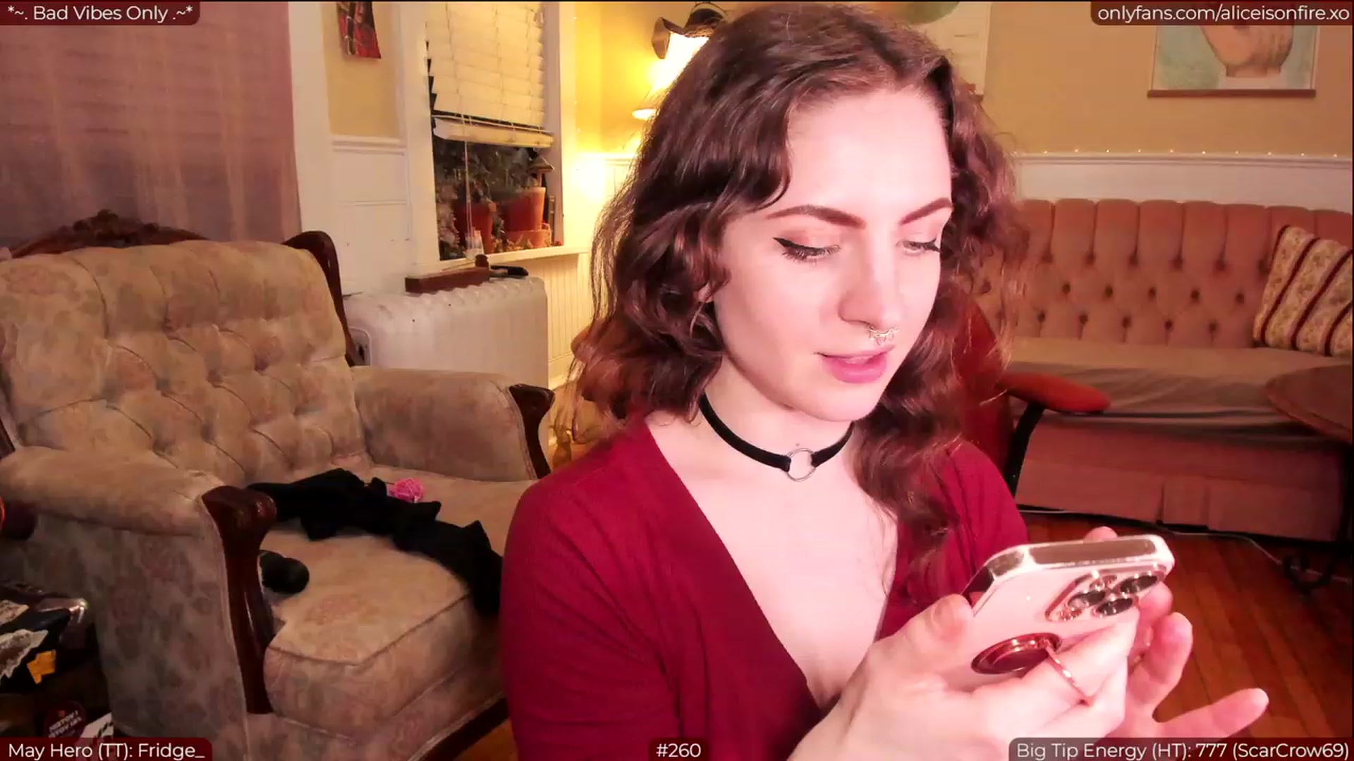 Gallery image thumbnail from aliceisonfire's myfreecams stream on, 05/11/2023, 06:34 image 20 of 20