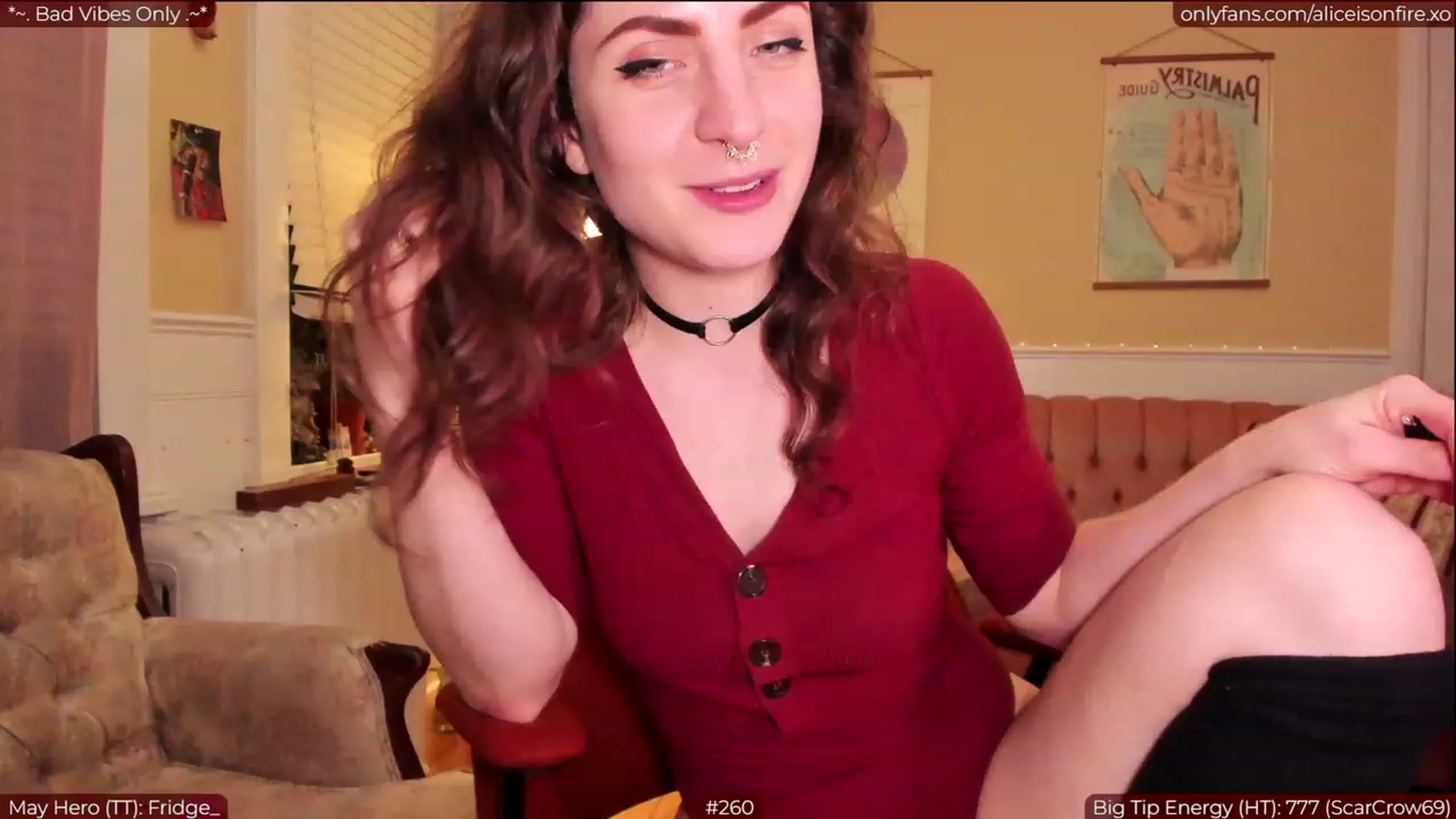 Gallery image thumbnail from aliceisonfire's myfreecams stream on, 05/11/2023, 06:34 image 14 of 20
