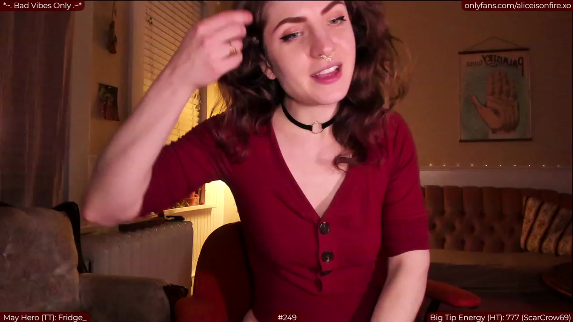 Gallery image thumbnail from aliceisonfire's myfreecams stream on, 05/11/2023, 08:55 image 20 of 20