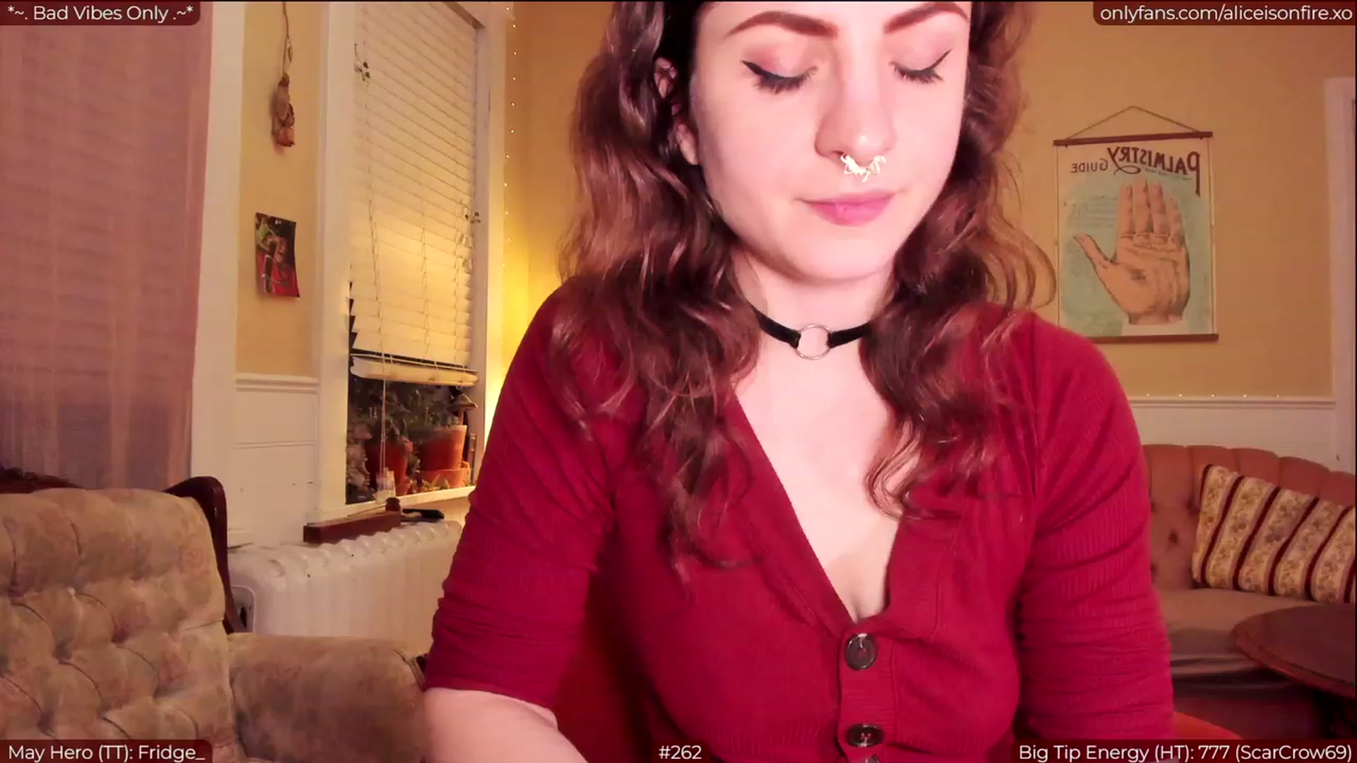 Gallery image thumbnail from aliceisonfire's myfreecams stream on, 05/11/2023, 08:55 image 1 of 20