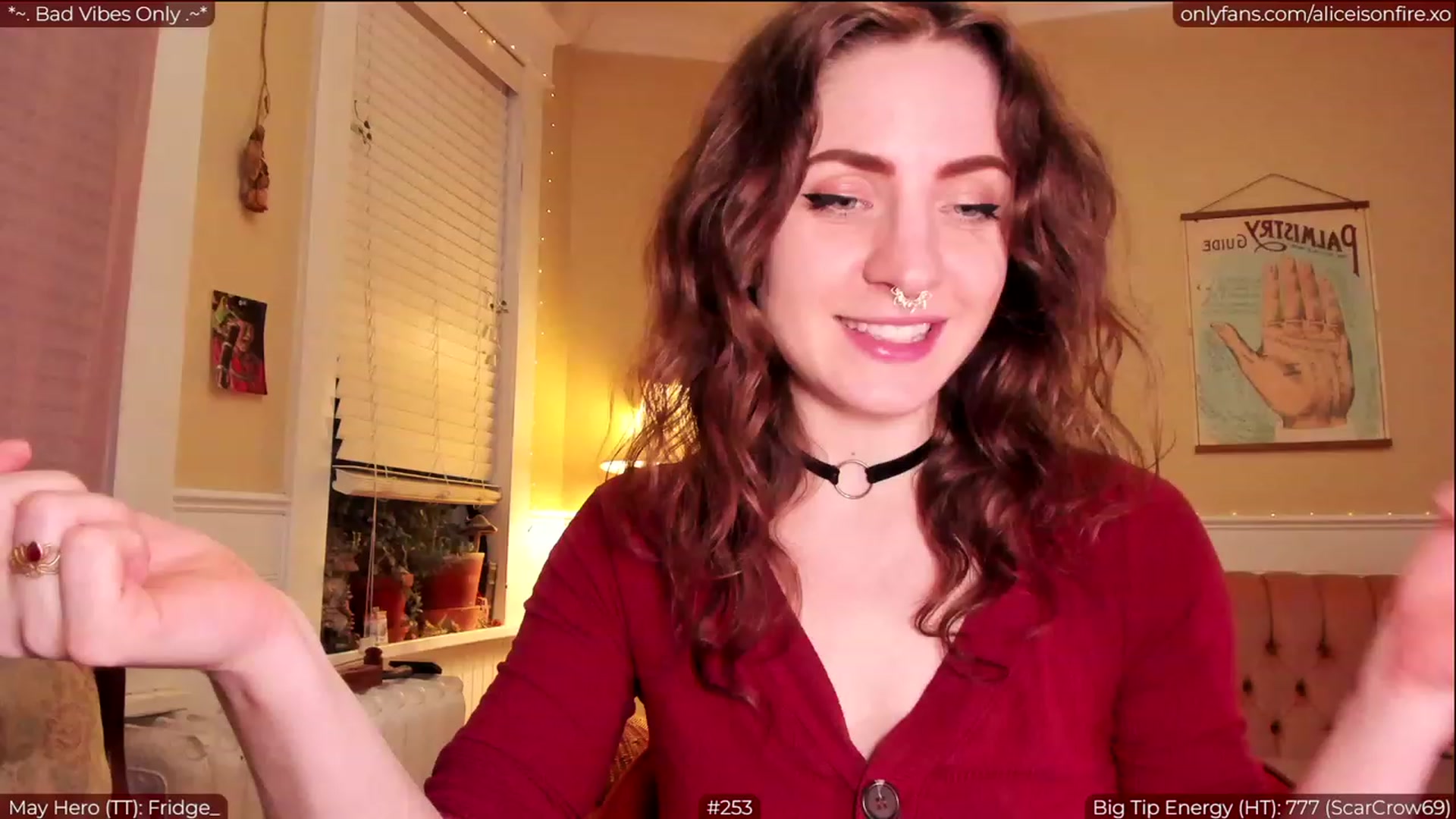 Gallery image thumbnail from aliceisonfire's myfreecams stream on, 05/11/2023, 08:55 image 14 of 20