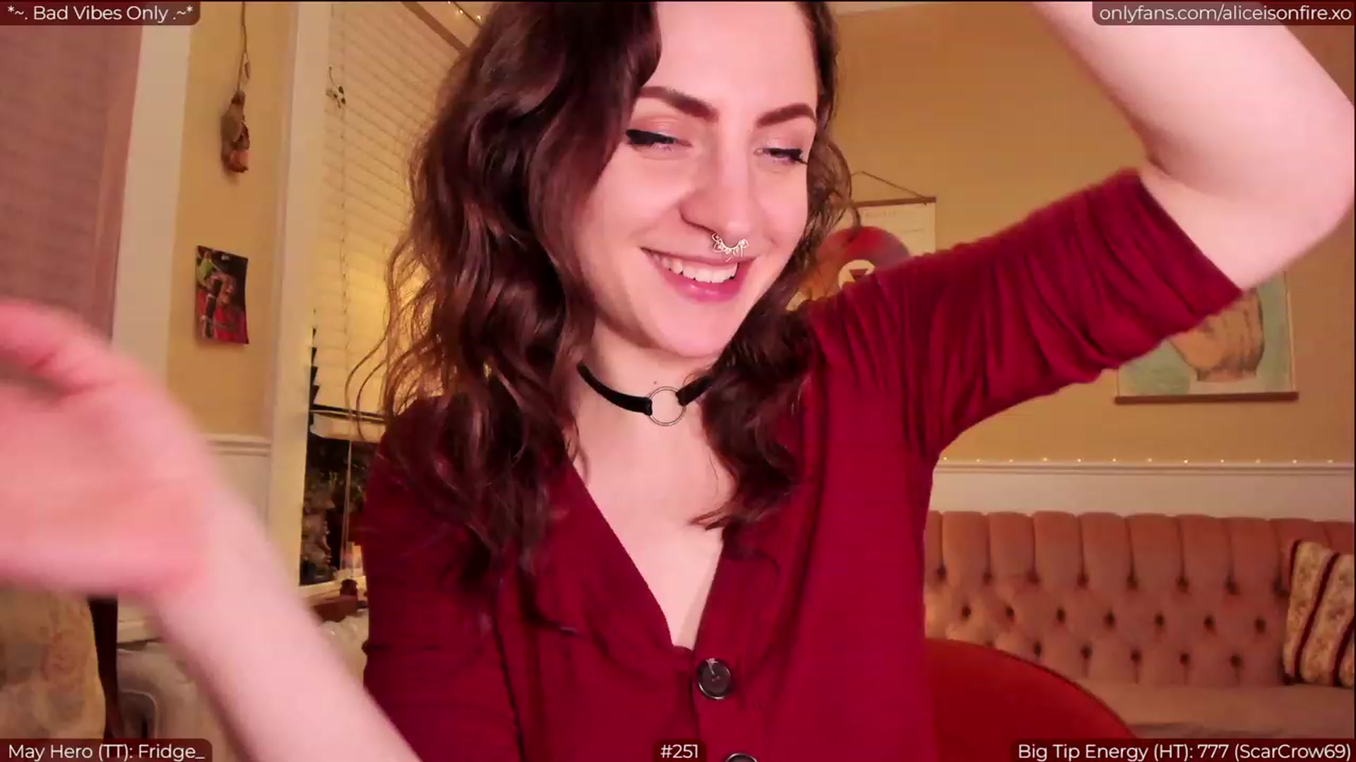 Gallery image thumbnail from aliceisonfire's myfreecams stream on, 05/11/2023, 08:55 image 15 of 20